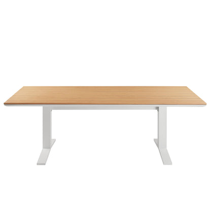Contemporary Outdoor Aluminum Dining Table