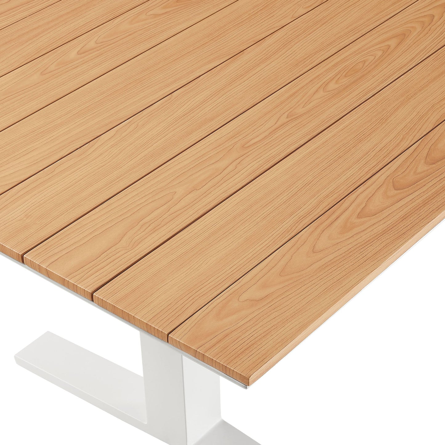 Contemporary Outdoor Aluminum Dining Table