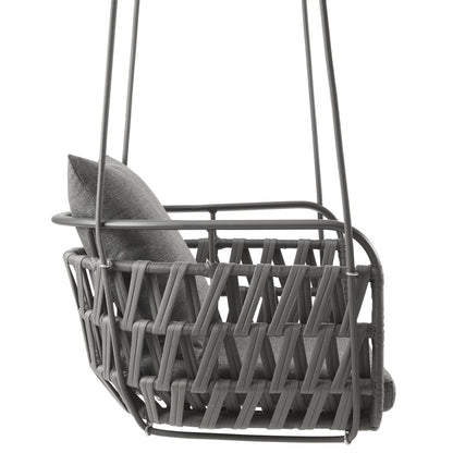 Outdoor and Woven Aluminum Patio Swing Chair
