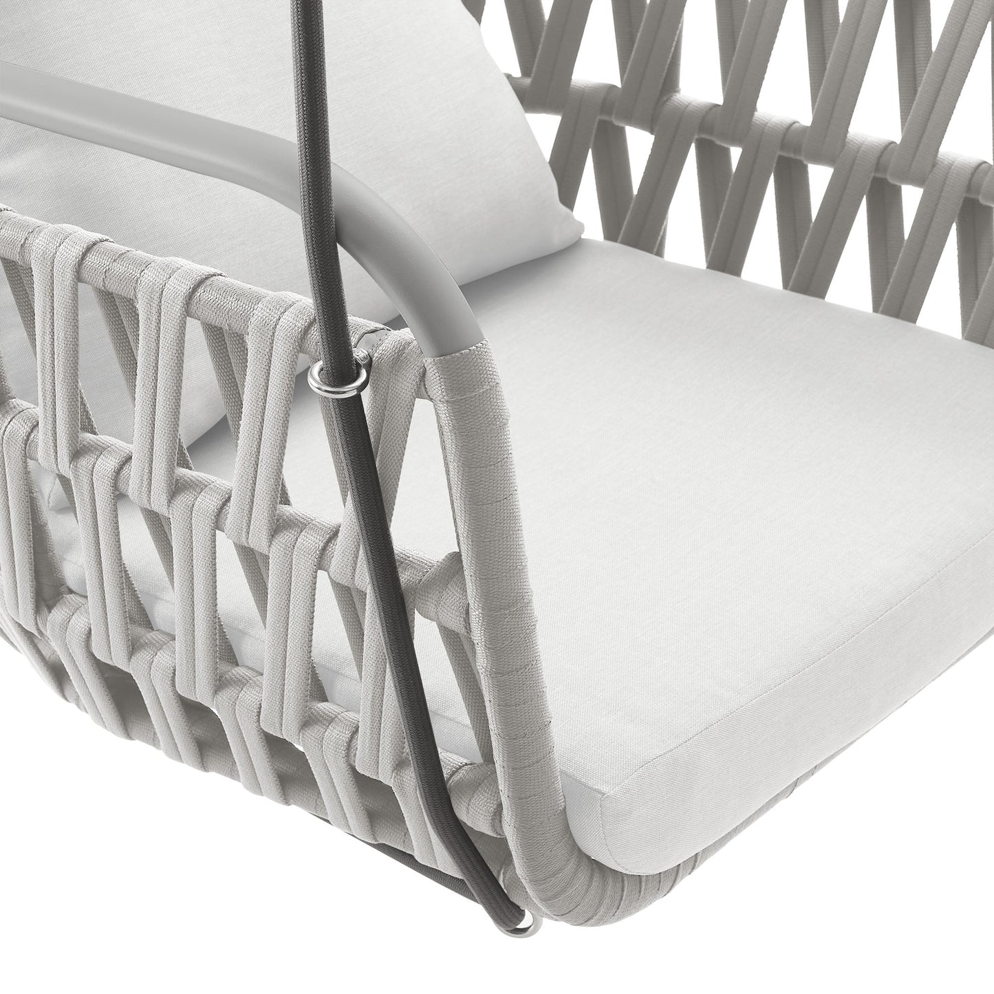 Outdoor and Woven Aluminum Patio Swing Chair