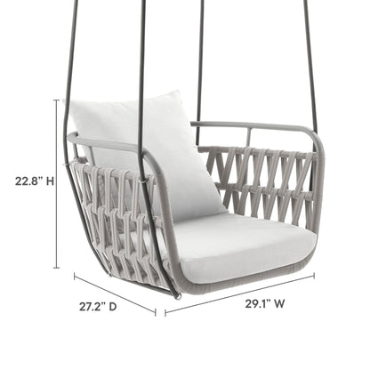 Outdoor and Woven Aluminum Patio Swing Chair