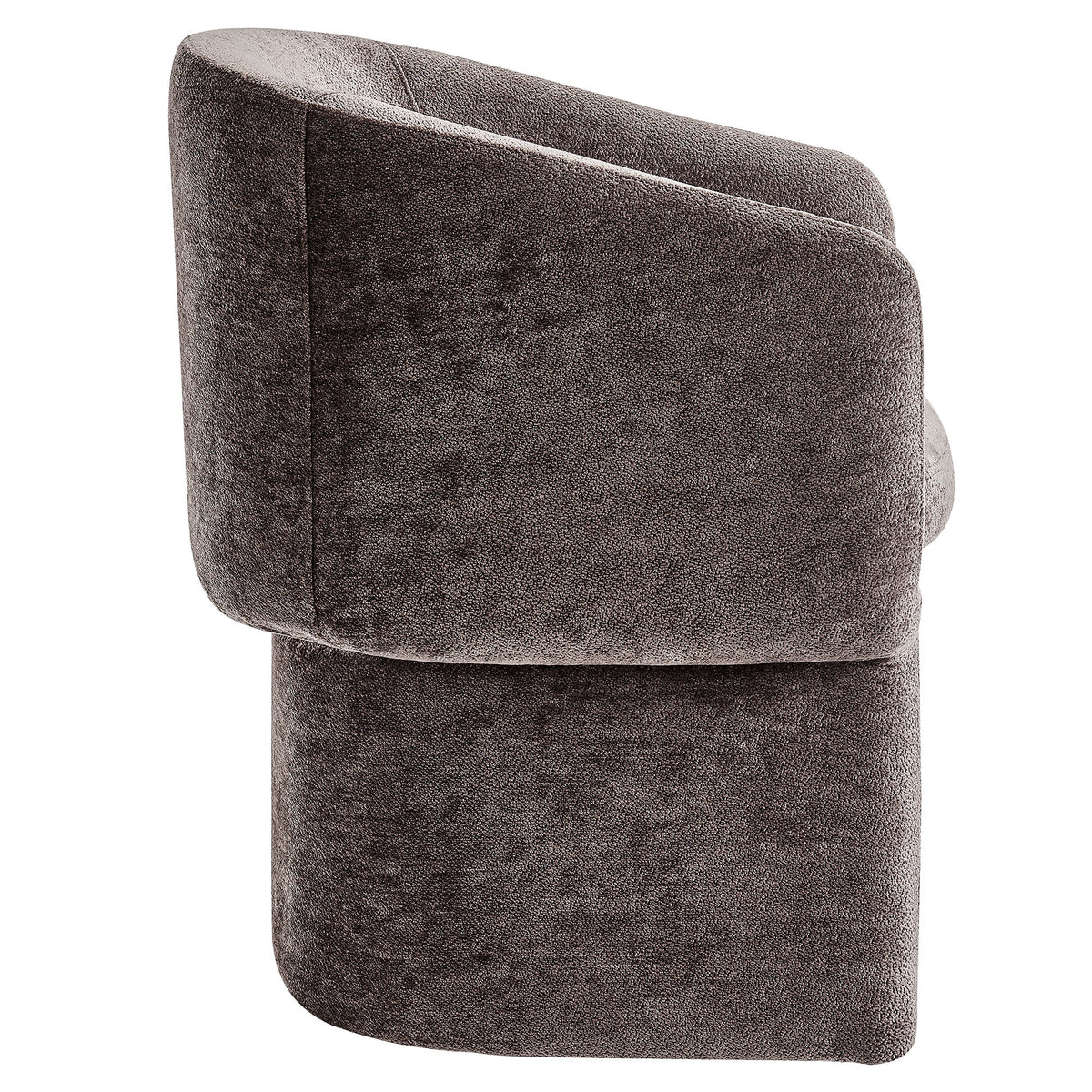 Verity Barrel Back Chenille Dining Armchair brown textured upholstery by Modway on Tampa Home & Garden Store