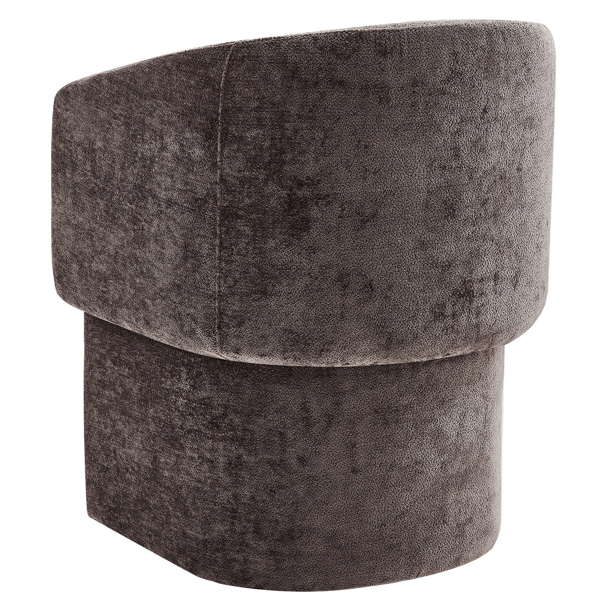 Verity Barrel Back Chenille Dining Armchair by Modway, brown textured upholstery on Tampa Home & Garden Store