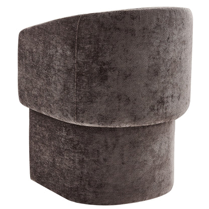 Verity Barrel Back Chenille Dining Armchair by Modway, brown textured upholstery on Tampa Home & Garden Store