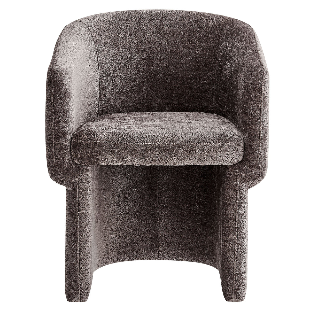 Verity Barrel Back Chenille Dining Armchair by Modway in bronze-brown upholstery on Tampa Home & Garden Store