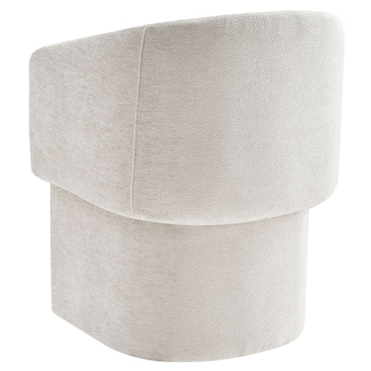 Verity Barrel Back Chenille Dining Armchair beige textured upholstery close-up on Tampa Home & Garden Store