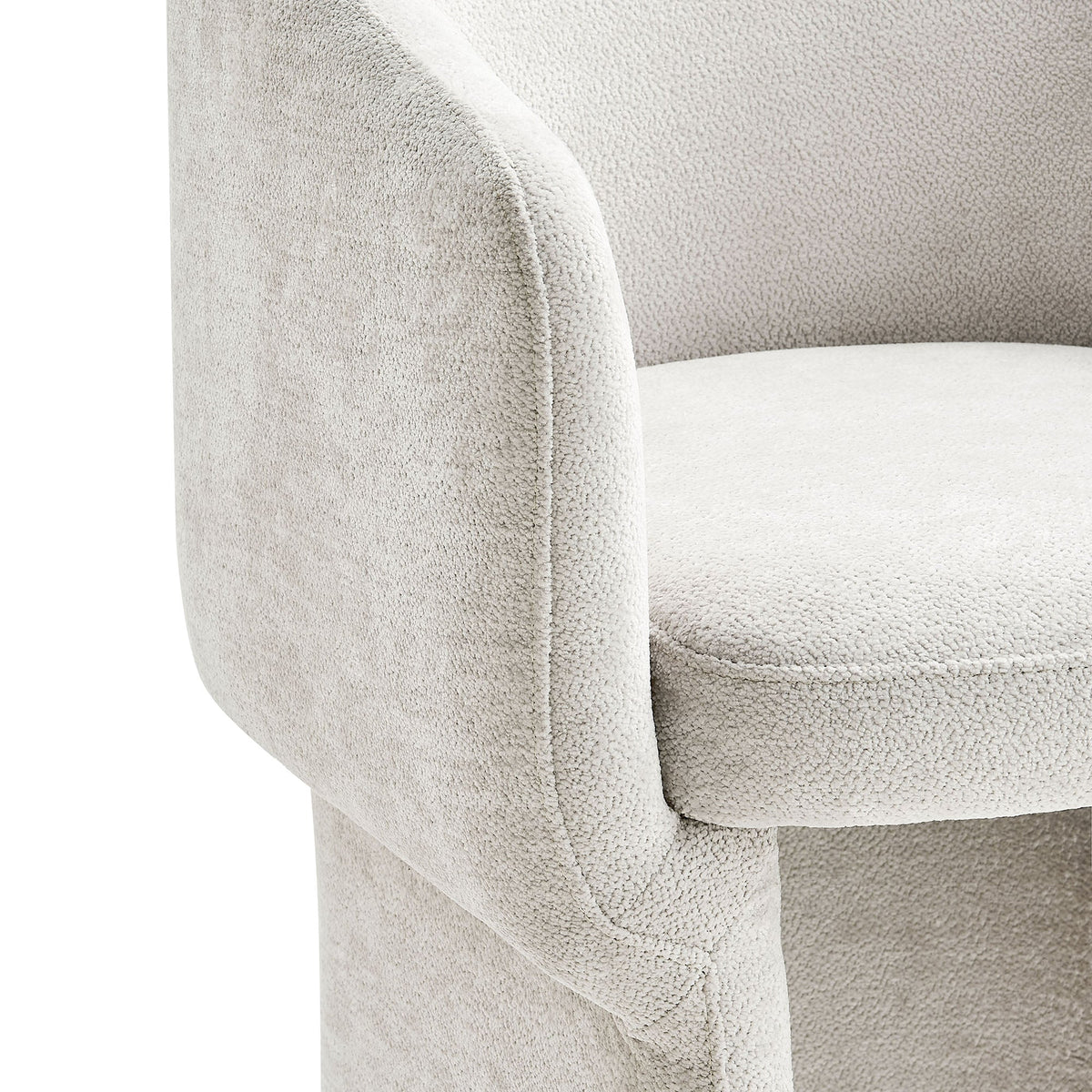 Verity Barrel Back Chenille Dining Armchair cream upholstery by Modway HouseOfZazla on Tampa Home & Garden Store