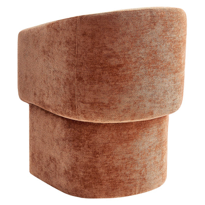 Verity Barrel Back Chenille Dining Armchair rust-brown upholstery by Modway on Tampa Home & Garden Store