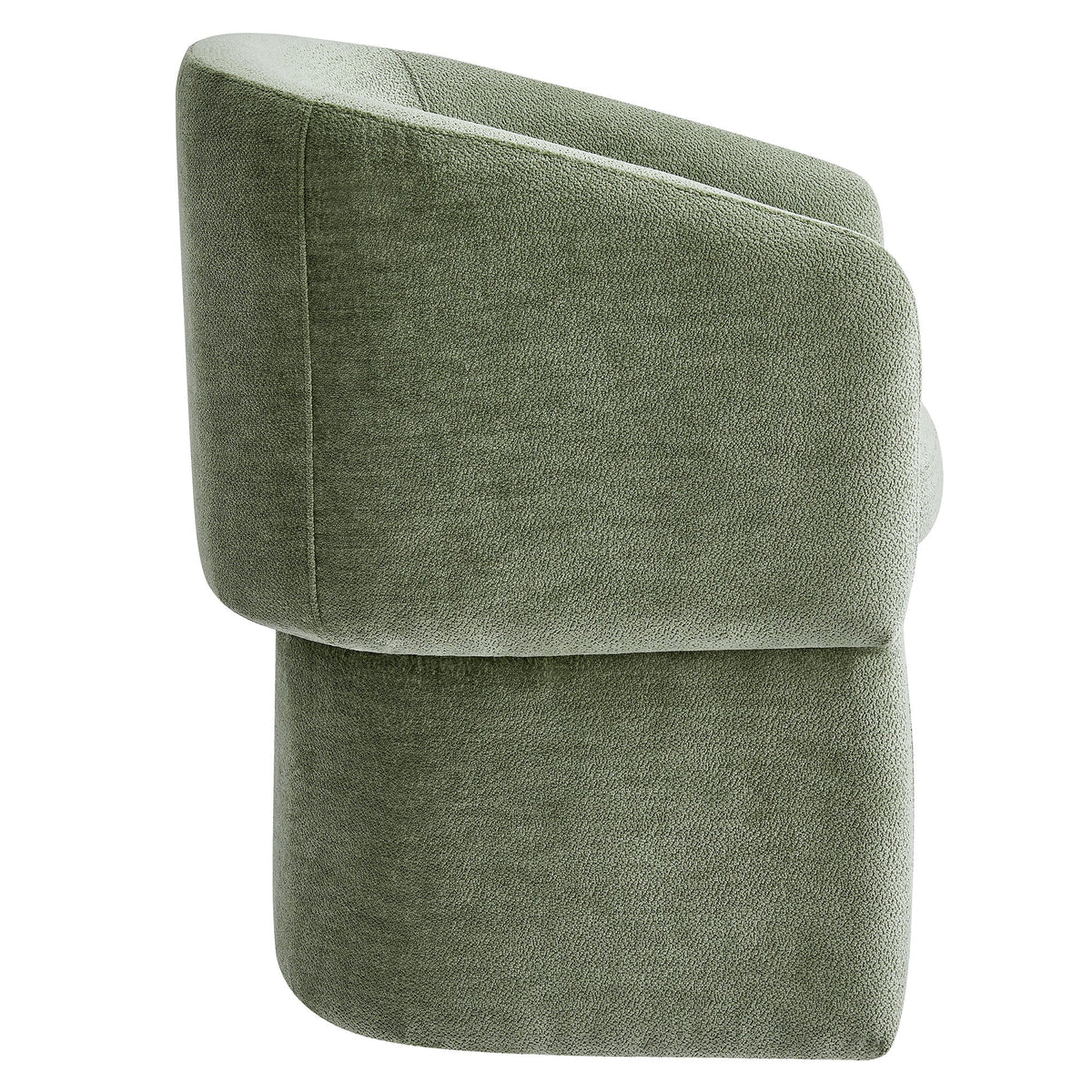Verity barrel back chenille dining armchair green upholstery by Modway dining chair on Tampa Home & Garden Store