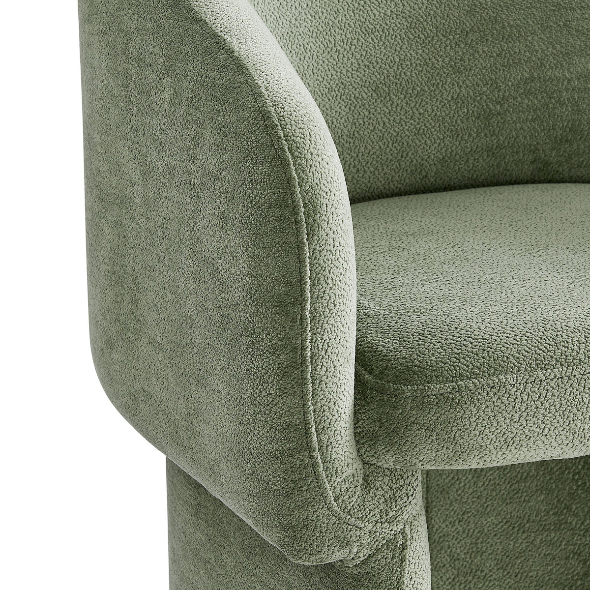 Verity Barrel Back Chenille Dining Armchair green textured upholstery by Modway on Tampa Home & Garden Store