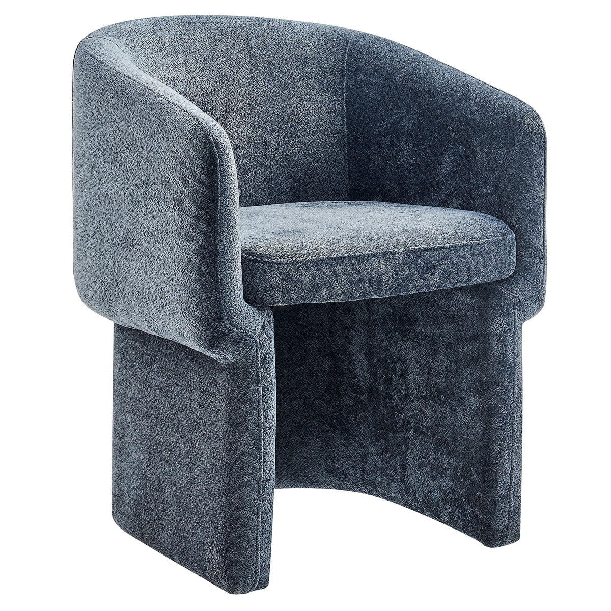 Verity Barrel Back Chenille Dining Armchair in blue upholstery by Modway on Tampa Home & Garden Store