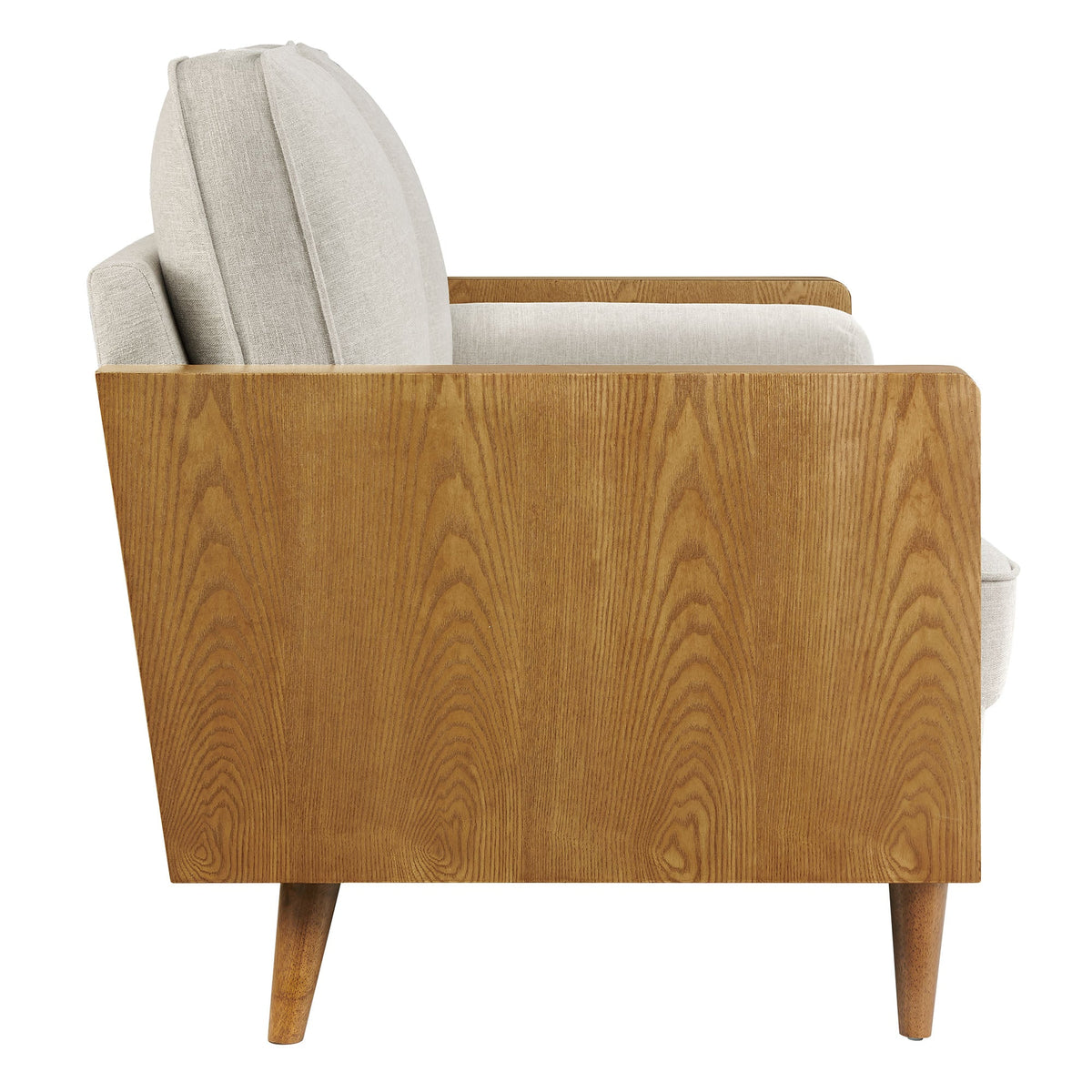 Kellan Heathered Fabric Upholstered Sofa by Modway - beige fabric, wood frame, tapered legs on Tampa Home & Garden Store