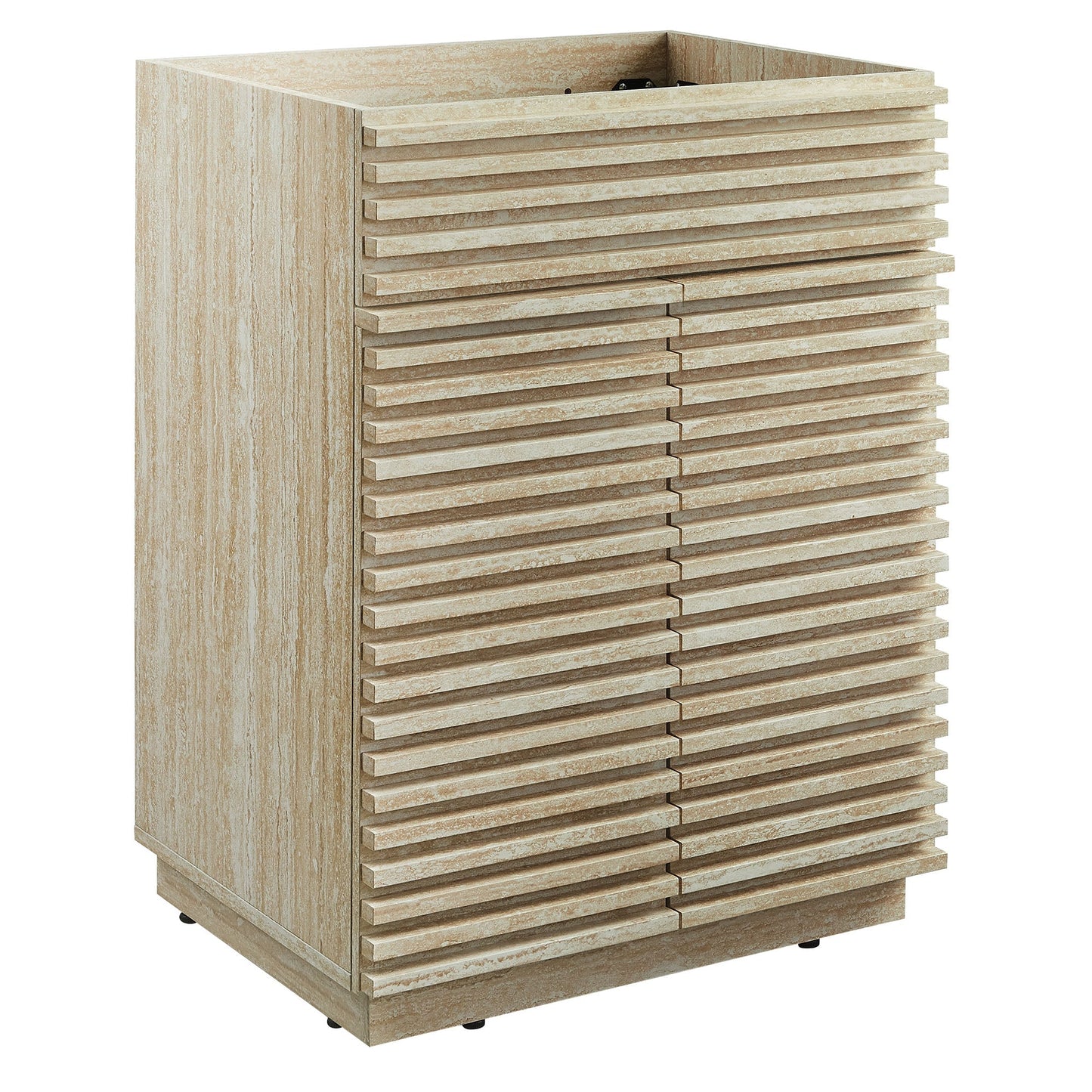 Render 24 Inch Faux Travertine Bathroom Vanity