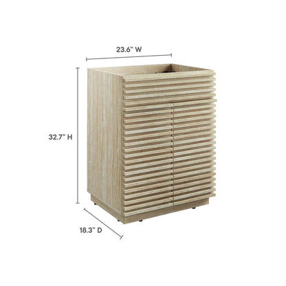 Render 24 Inch Faux Travertine Bathroom Vanity