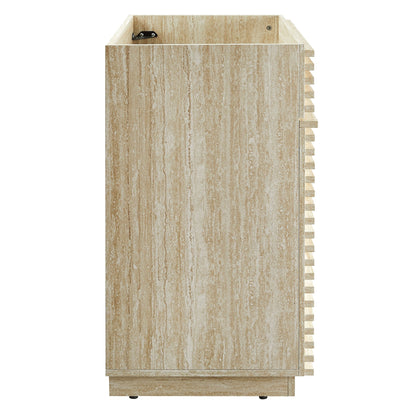 Bathroom vanity cabinet 30in faux travertine beige veneer by HouseOfZazla on Tampa Home & Garden Store