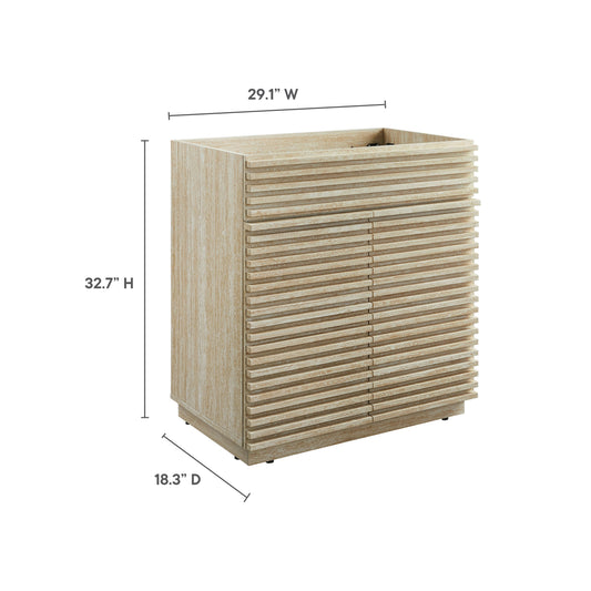 Render 30 in Faux Travertine Bathroom Vanity Cabinet by HouseOfZazla on Tampa Home & Garden Store