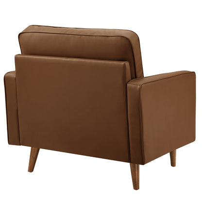 Valour Tufted Vegan Leather by Modway Chair