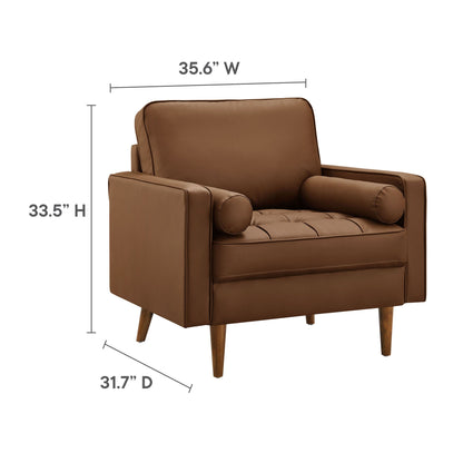 Valour Tufted Vegan Leather by Modway Chair