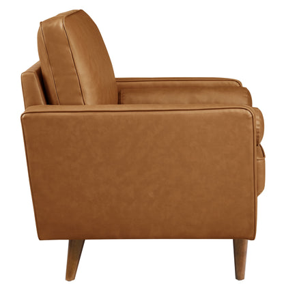 Valour Tufted Vegan Leather by Modway Chair