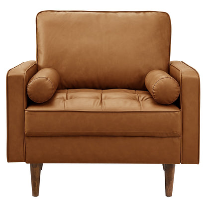 Valour Tufted Vegan Leather by Modway Chair