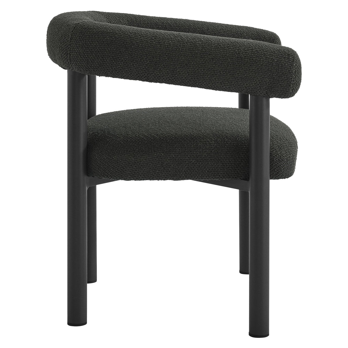 Nautica outdoor dining armchairs set of 2 with black aluminum frame and charcoal upholstery on Tampa Home & Garden Store