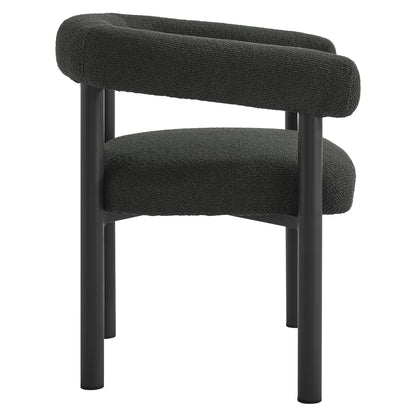 Nautica outdoor dining armchairs set of 2 with black aluminum frame and charcoal upholstery on Tampa Home & Garden Store