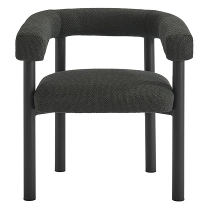 Nautica outdoor dining armchairs set of 2, aluminum frame with dark gray woven upholstery on Tampa Home & Garden Store