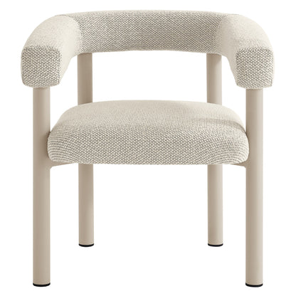 Nautica outdoor patio aluminum dining armchairs set of 2 with woven upholstery on Tampa Home & Garden Store