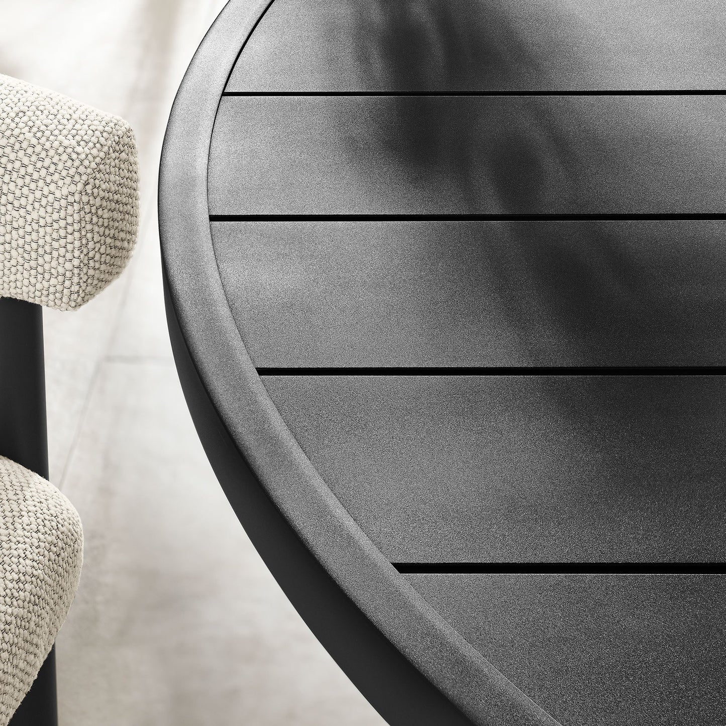 Nautica Outdoor Round Aluminum Dining Table