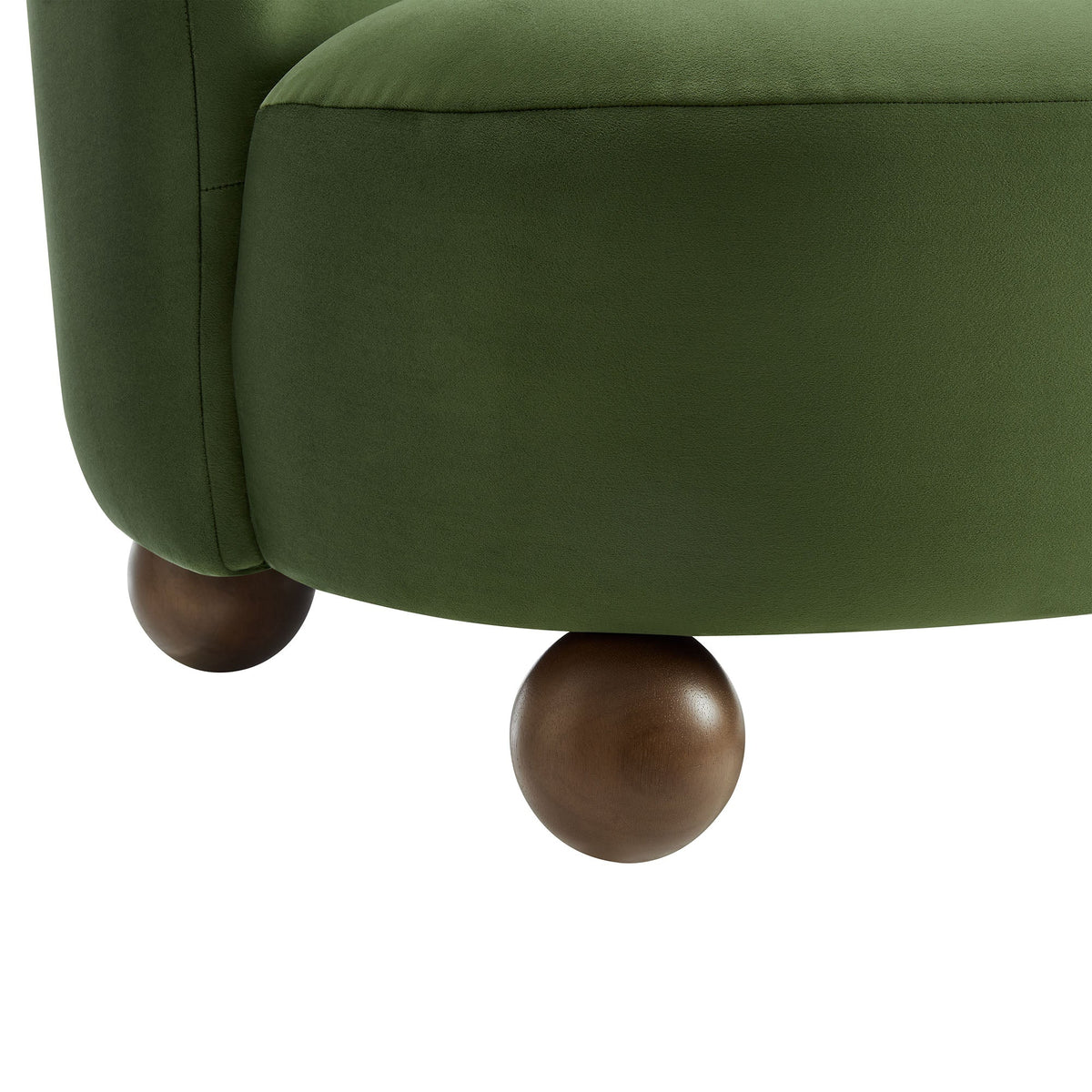 Monroe Performance Velvet Accent Chair by Modway in green velvet with wood legs on Tampa Home & Garden Store