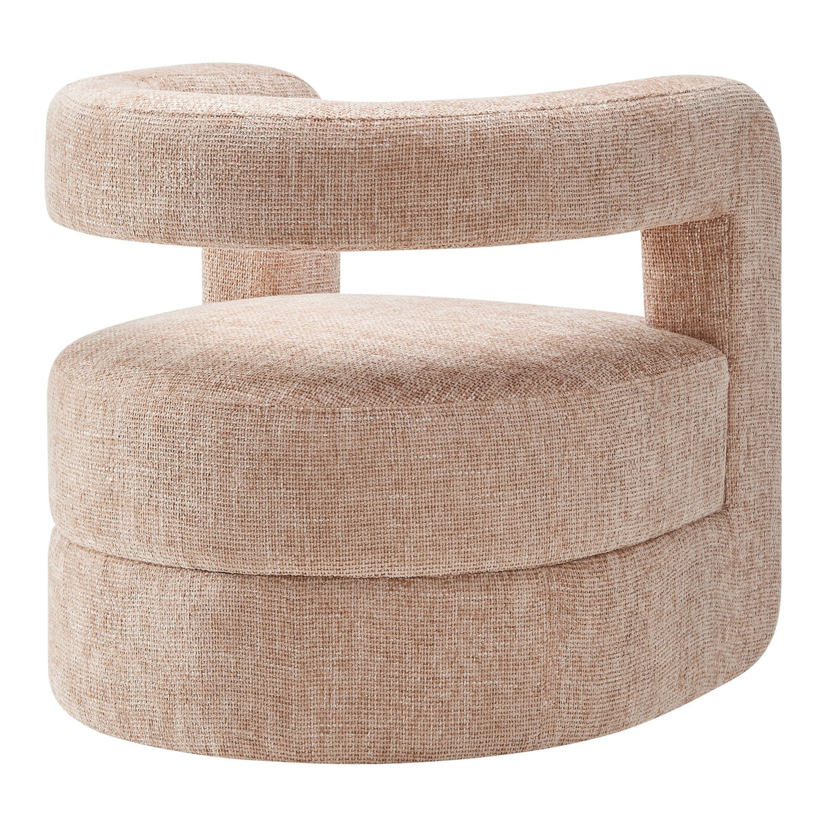 Jaylin Upholstered Chenille Accent Chair by Modway in beige chenille upholstery on Tampa Home & Garden Store