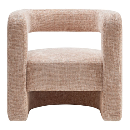 Jaylin Upholstered Chenille Accent Chair with rounded arms in warm beige by Modway on Tampa Home & Garden Store