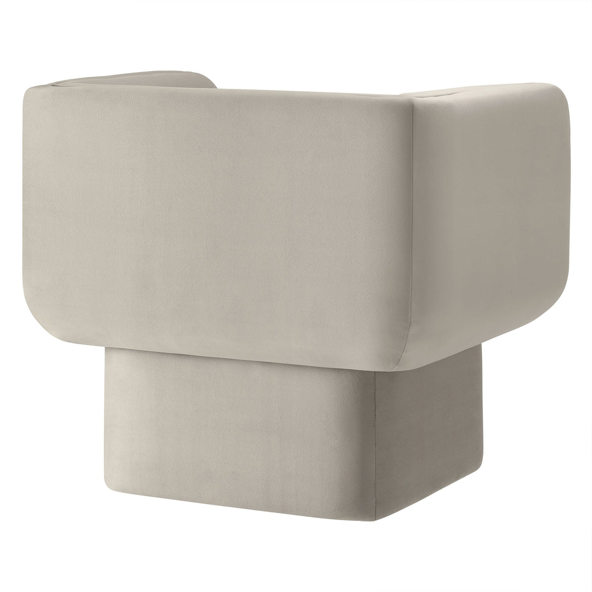 Tate Performance Velvet Accent Chair beige velvet with rounded arms by Modway on Tampa Home & Garden Store