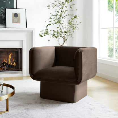 Tate Performance Velvet Accent Chair brown velvet by Modway for living room on Tampa Home & Garden Store