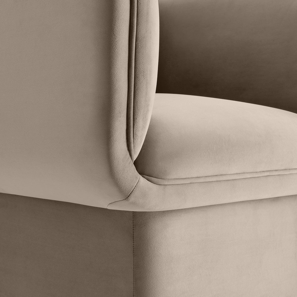 Tate Performance Velvet Accent Chair by Modway in tan velvet upholstery on Tampa Home & Garden Store