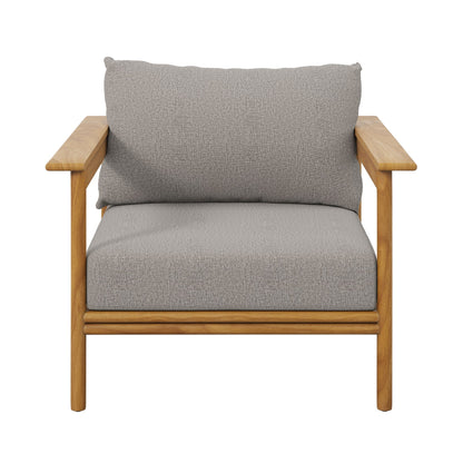 Wren Teak Wood Patio Armchair And Cushion