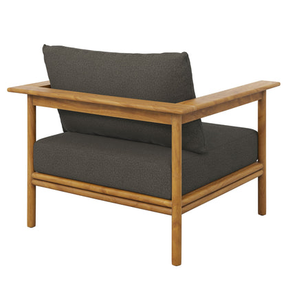 Modway Wren Outdoor Teak Armchair Set of Two
