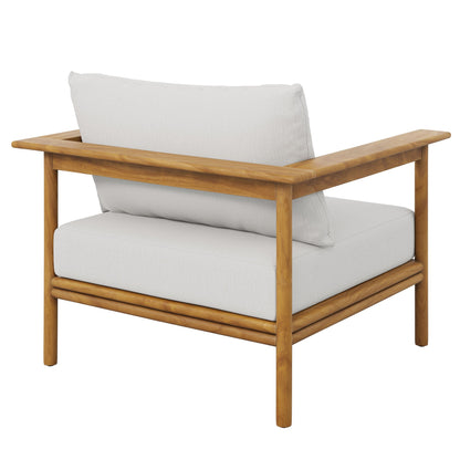 Modway Wren Outdoor Teak Armchair Set of Two