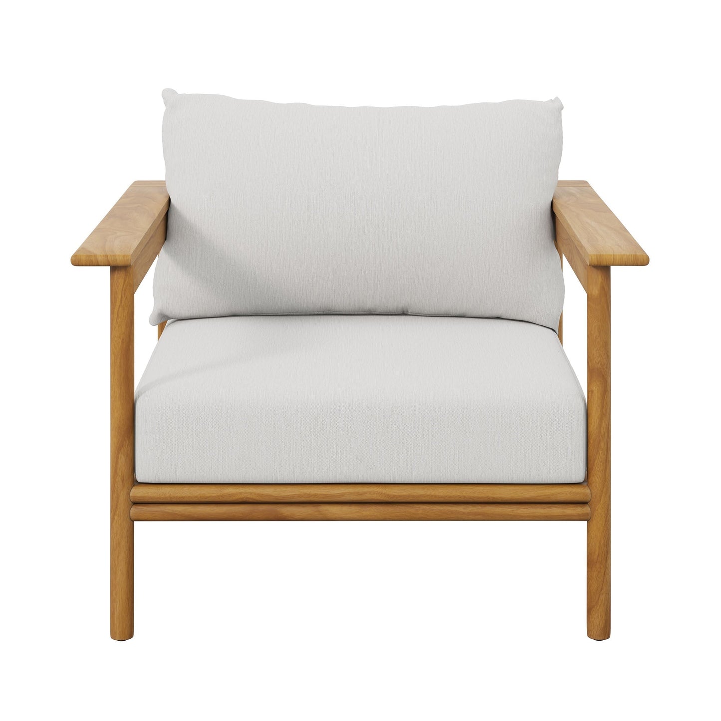 Modway Wren Outdoor Teak Armchair Set of Two