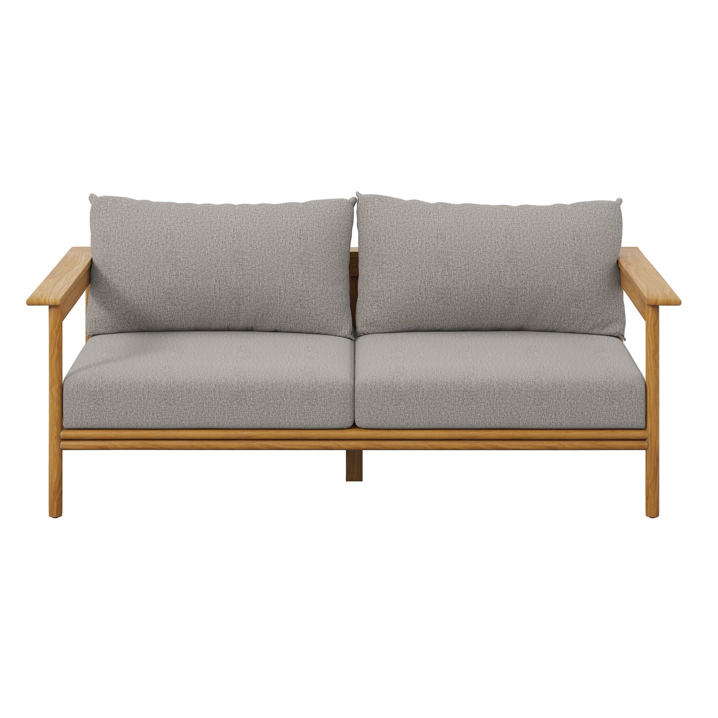 Wren Outdoor Teak Wood Patio Sofa By Modway