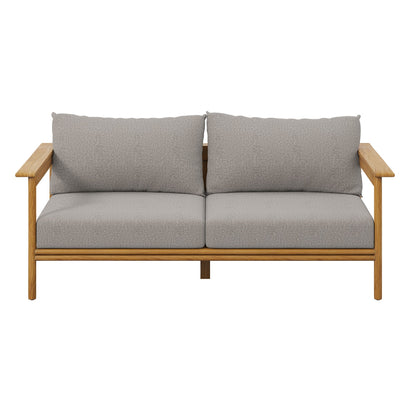 Wren Outdoor Teak Wood Patio Sofa By Modway