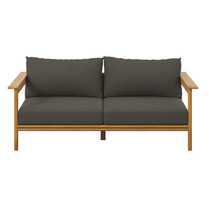 Wren Outdoor Teak Wood Patio Sofa By Modway