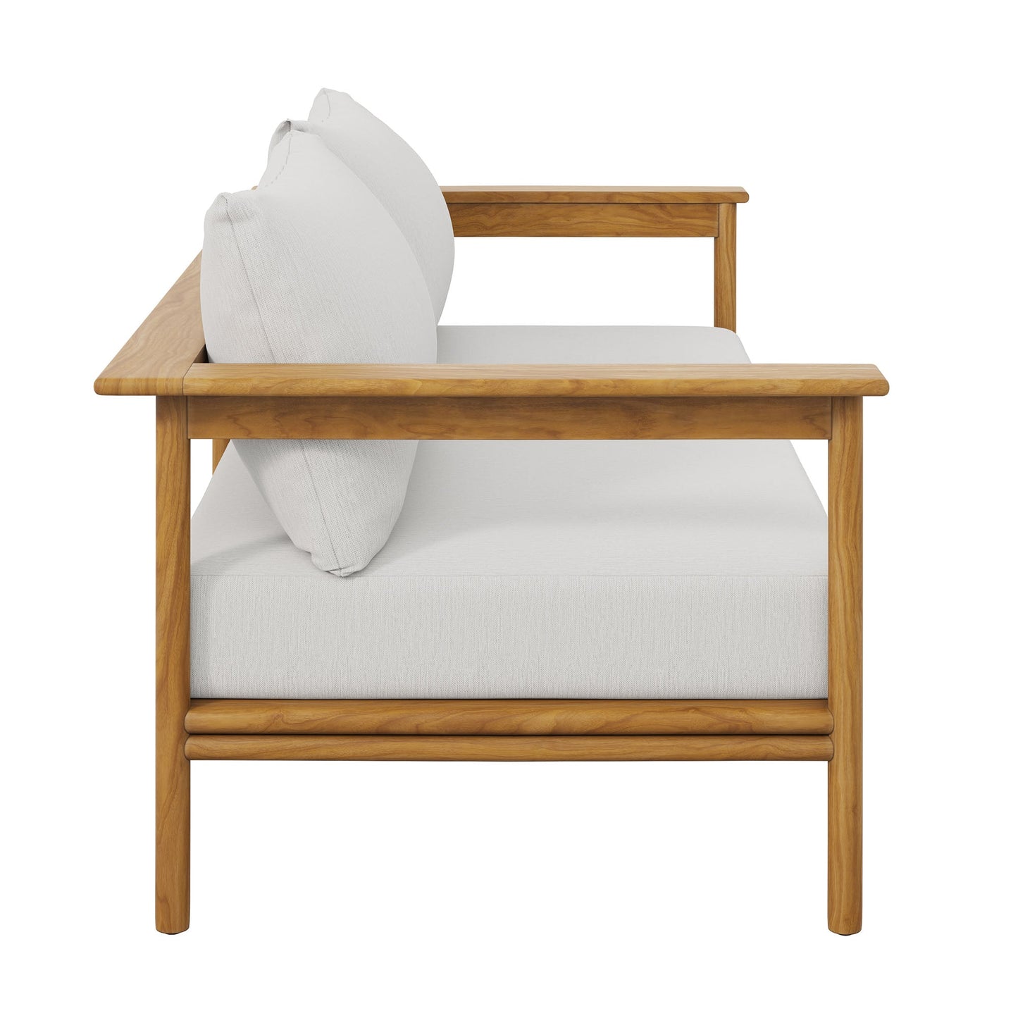 Wren Outdoor Teak Wood Patio Sofa By Modway