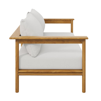 Wren Outdoor Teak Wood Patio Sofa By Modway