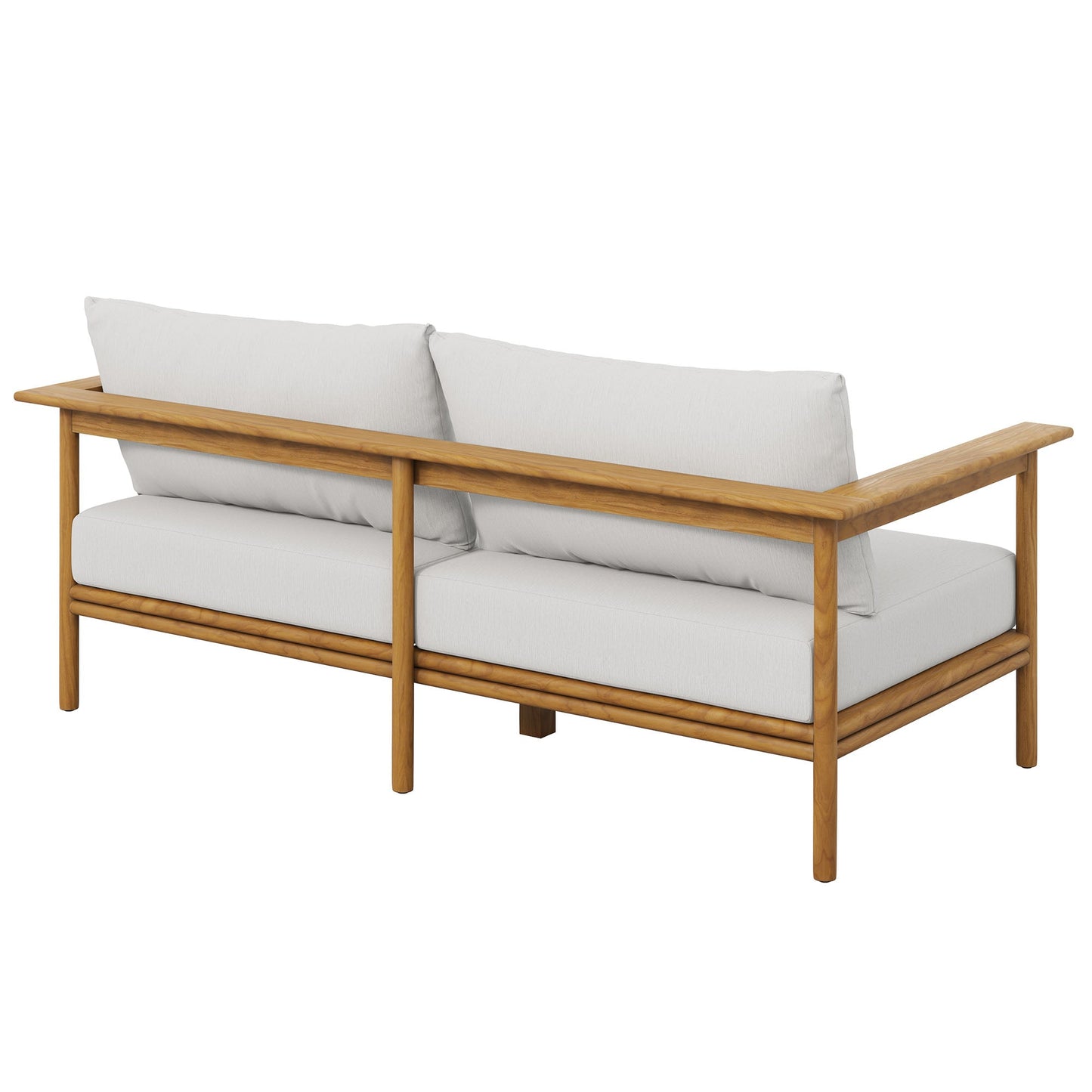 Wren Outdoor Teak Wood Patio Sofa By Modway