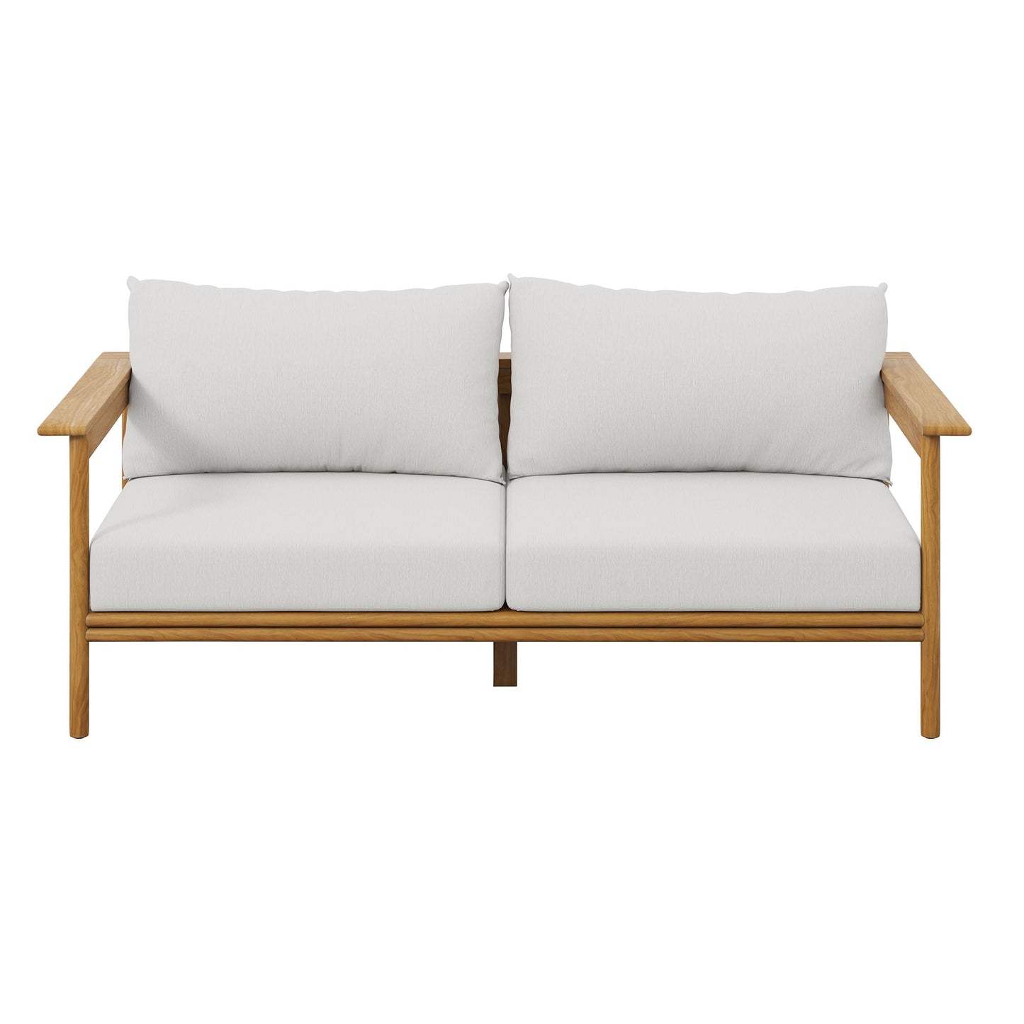 Wren Outdoor Teak Wood Patio Sofa By Modway