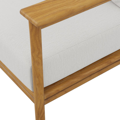 Wren Outdoor Teak Wood Patio Sofa By Modway