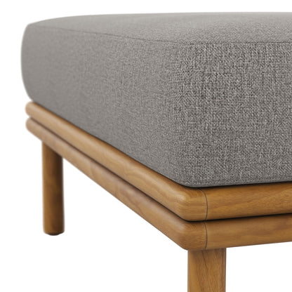 Wren Outdoor Teak Ottoman By Modway For Patio