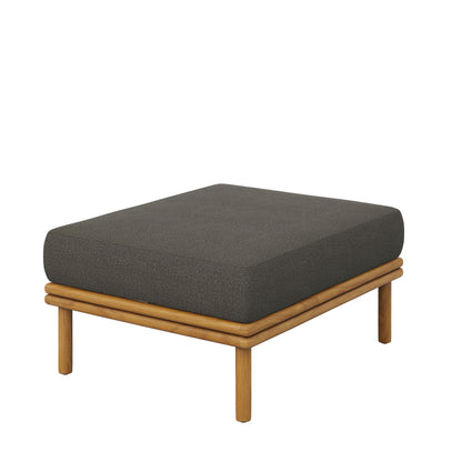 Wren Teak Wood Outdoor Sofa and Ottoman Set