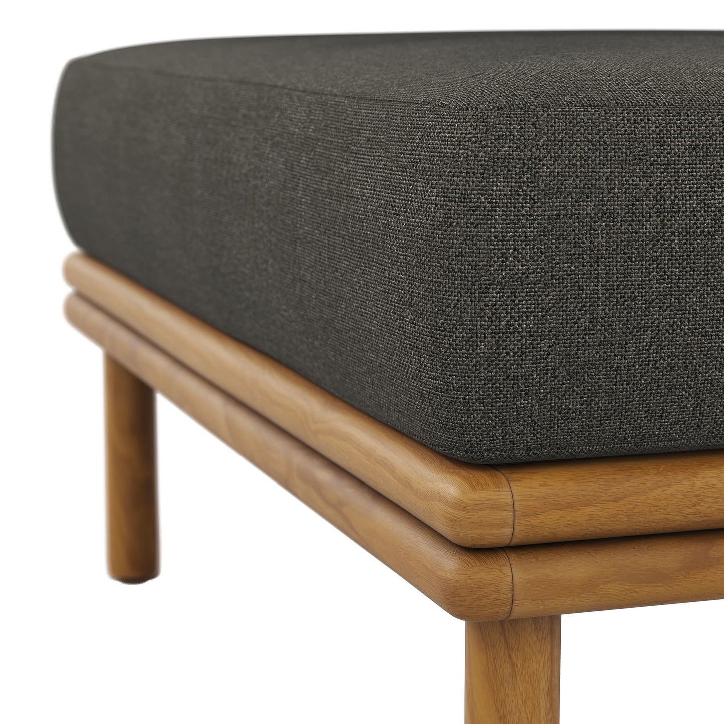Wren Outdoor Teak Ottoman By Modway For Patio